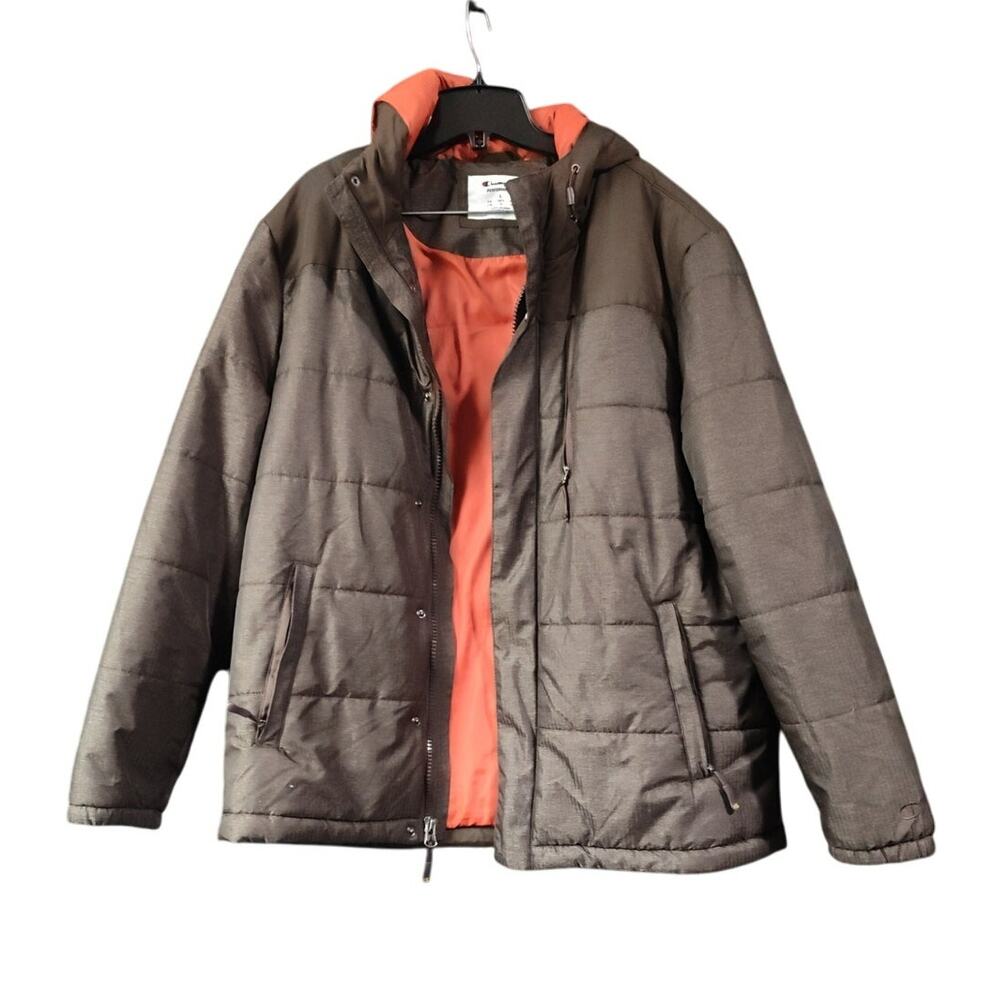 Champion Performance Puffer Jacket Large/ Brown H… - image 1
